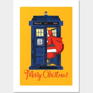 Christmas 1822 - Nicholas Visit The Blue Police Box 2 Posters and Art